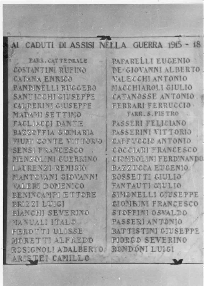 lapide commemorativa, opera isolata di Prosperi Prospero (attribuito) (sec. XX)