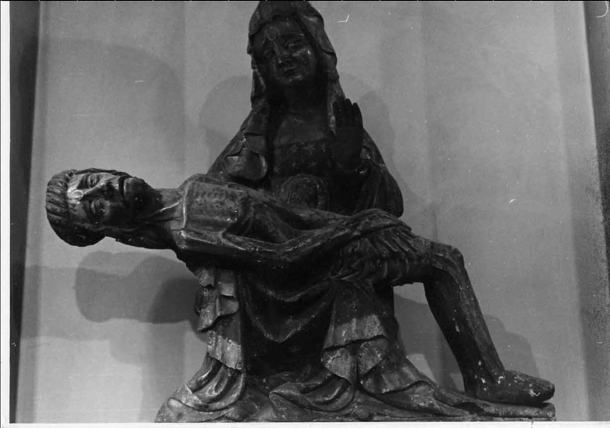 Pietà (scultura, opera isolata) - bottega tedesca (sec. XV)