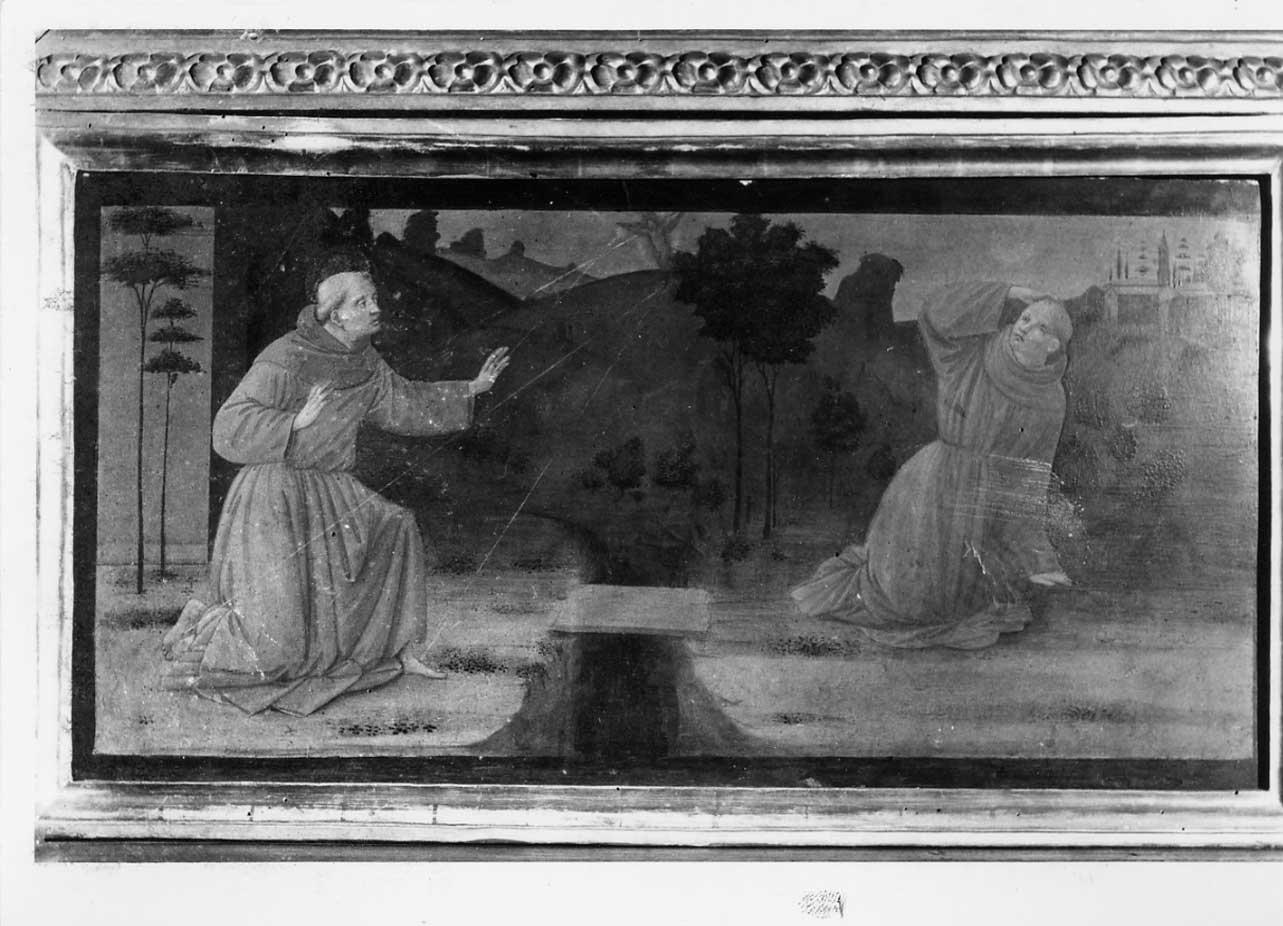 San Francesco d'Assisi riceve le stimmate (scomparto di predella, elemento d'insieme) di Bigordi Domenico detto Ghirlandaio (attribuito) (sec. XV)