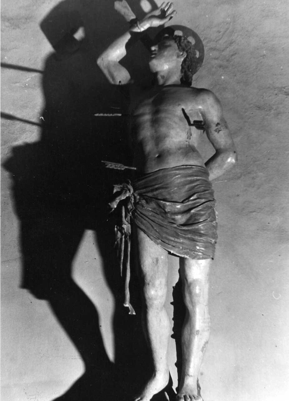 San Sebastiano (statua, opera isolata) di Cocchi Pompeo di Piergentile (attribuito) (sec. XVI)