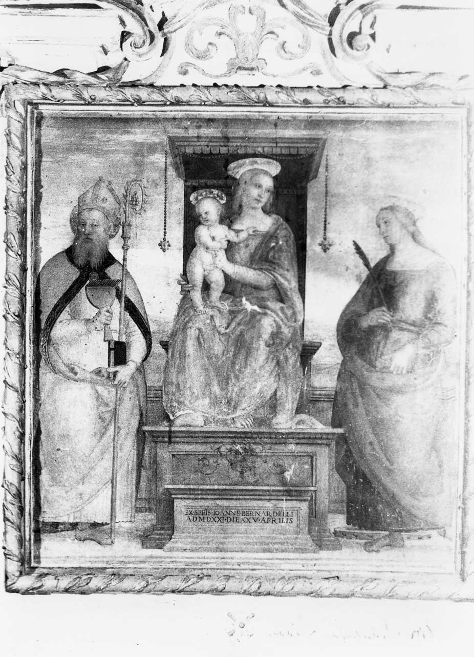 Madonna con Bambino e Santi (dipinto, opera isolata) di Vannucci Pietro detto Perugino (attribuito) (sec. XVI)