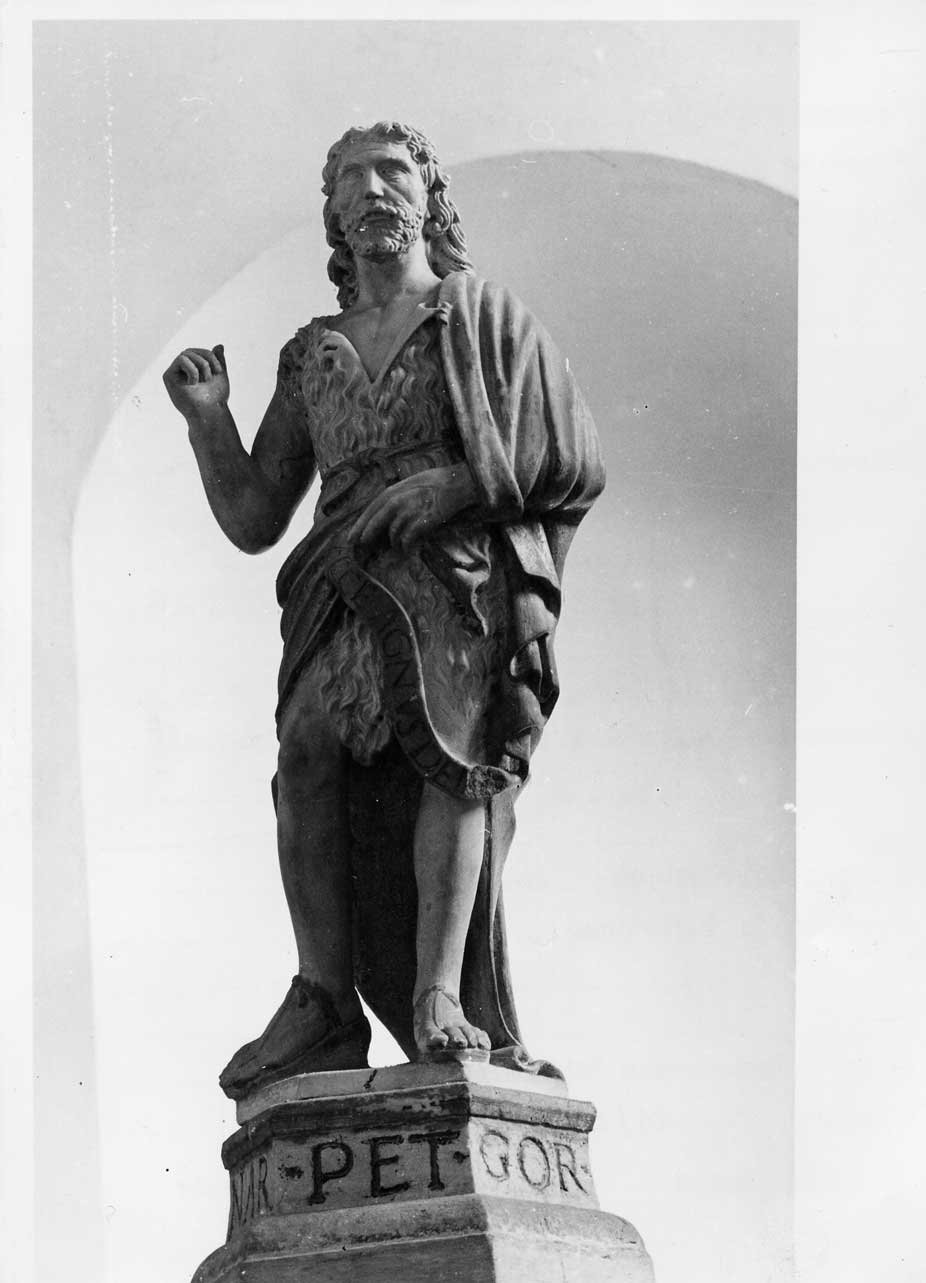San Giovanni Battista (statua, elemento d'insieme) - bottega Italia centrale (sec. XVI)