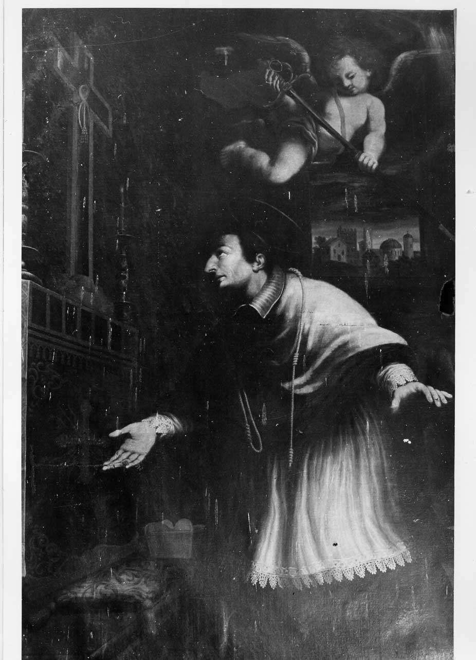 San Carlo Borromeo (dipinto, opera isolata) - ambito romano (seconda metà sec. XVII)