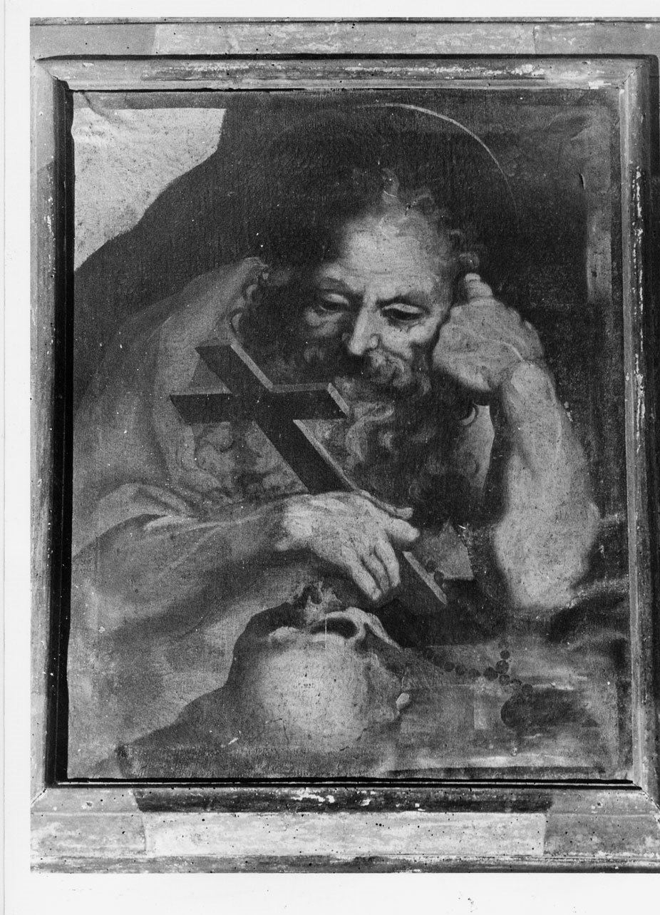 San Girolamo in meditazione (dipinto, opera isolata) - ambito Italia centrale (seconda metà sec. XVII)