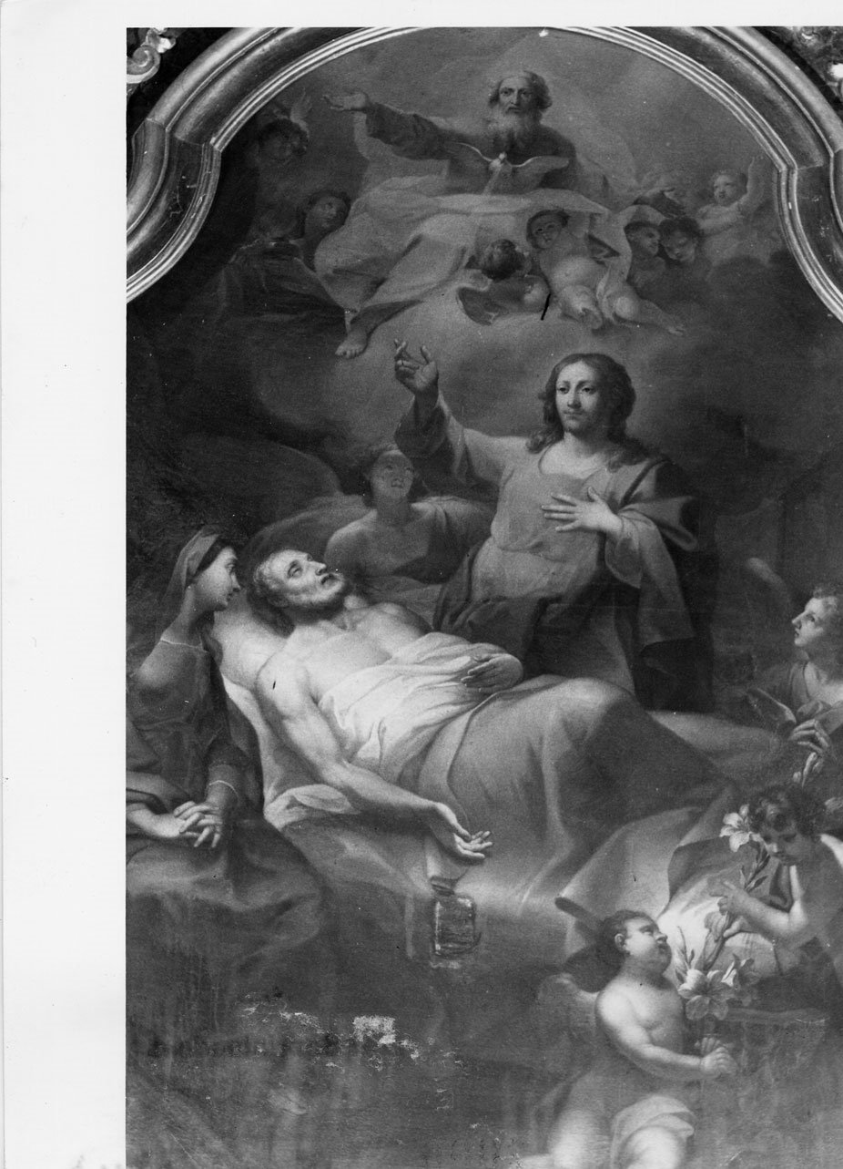 morte di San Giuseppe (dipinto, opera isolata) di Sortini Gaetano (attribuito) (sec. XVIII)