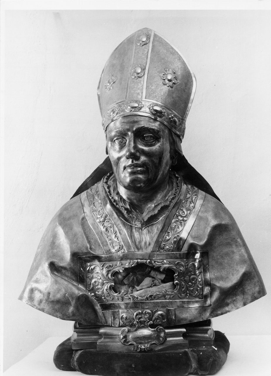 reliquiario - a busto, opera isolata - bottega Italia centrale (sec. XVIII)