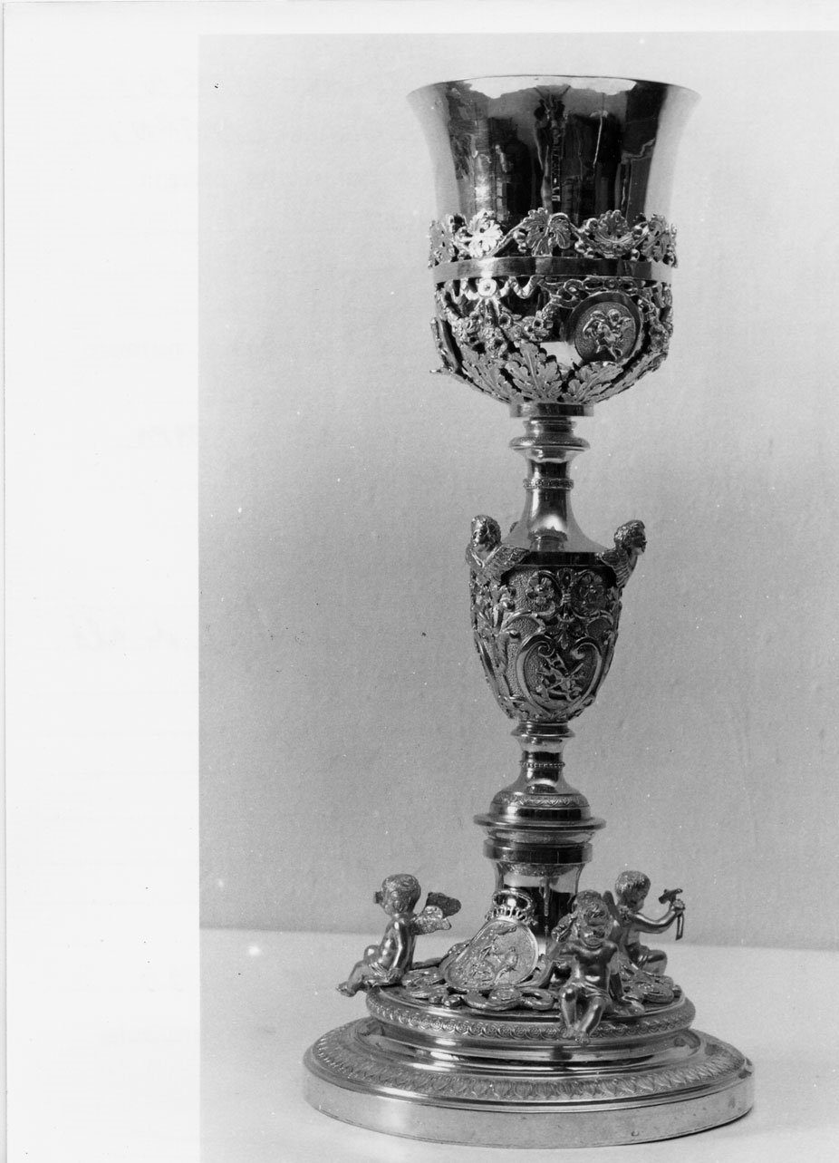 calice ansato, opera isolata - bottega Italia centrale (sec. XIX)