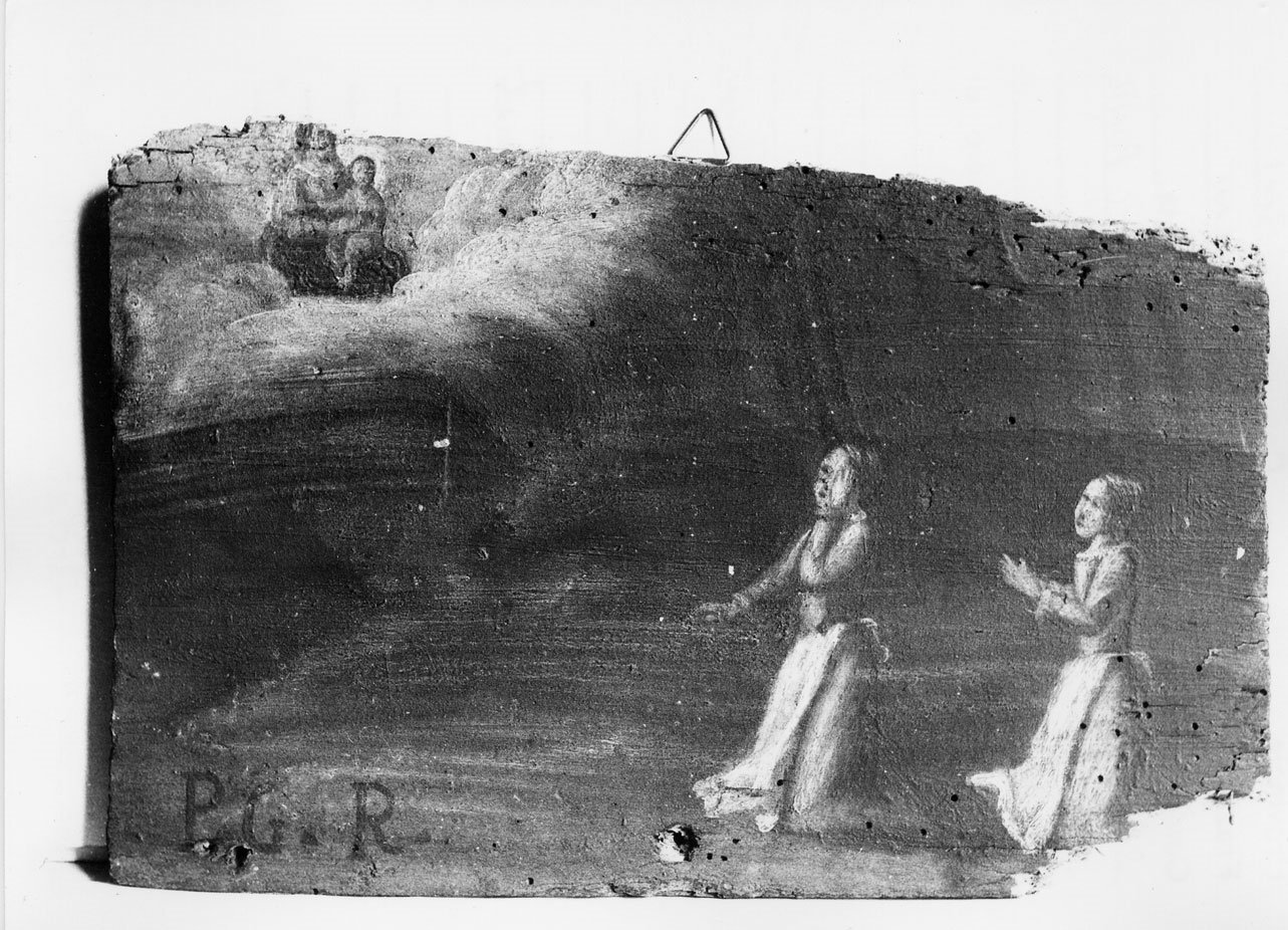 Madonna con Bambino e altri personaggi (ex voto, elemento d'insieme) - ambito Italia centrale (sec. XVIII)