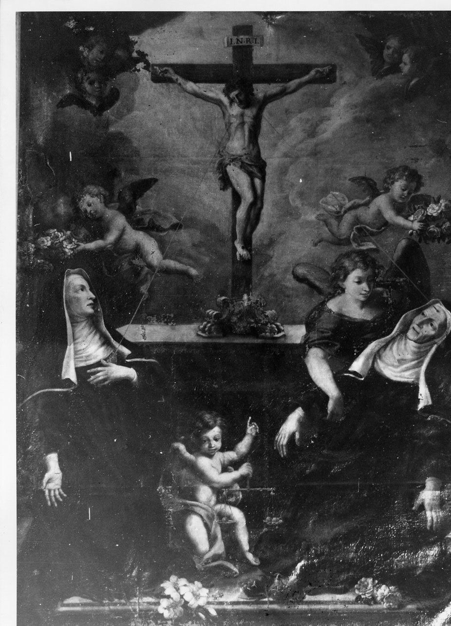 Cristo crocifisso (dipinto, opera isolata) - ambito Italia centrale (sec. XVII)