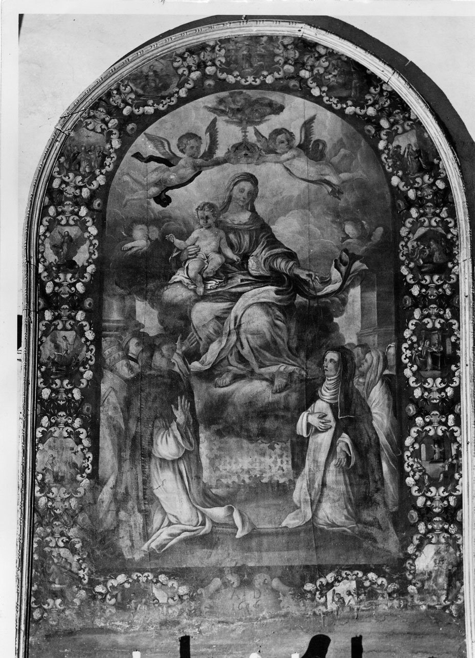 Madonna del Rosario (dipinto, opera isolata) - ambito Italia centrale (sec. XVII)