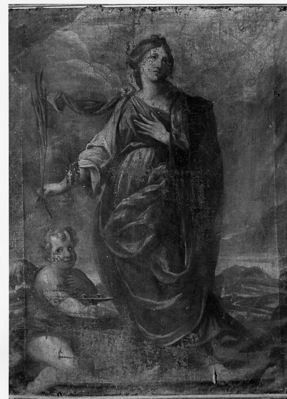 Santa Lucia (dipinto, opera isolata) - ambito Italia centrale (sec. XVII)