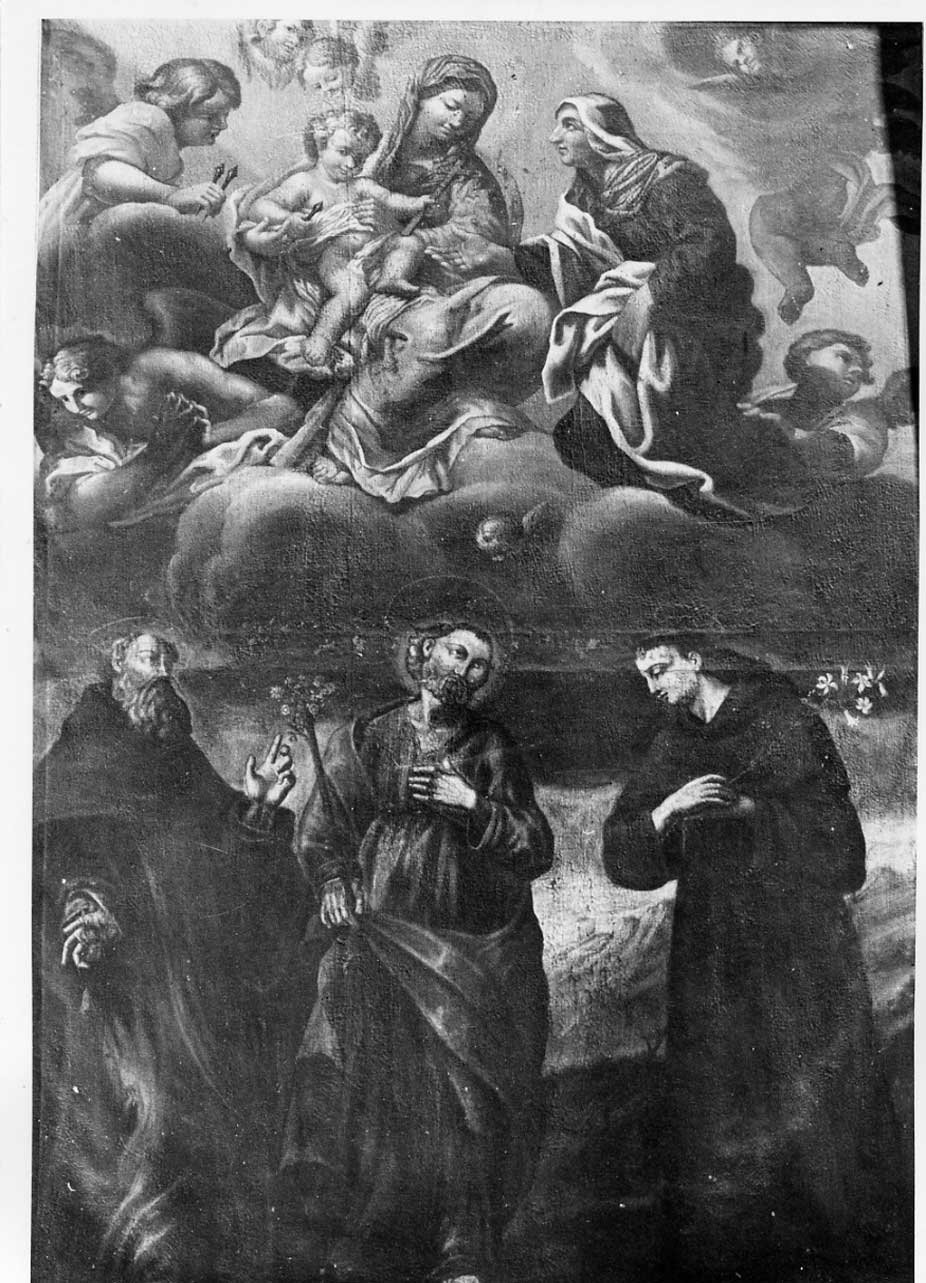 Madonna con Bambino e Santi (dipinto, opera isolata) - ambito Italia centrale (sec. XVII)