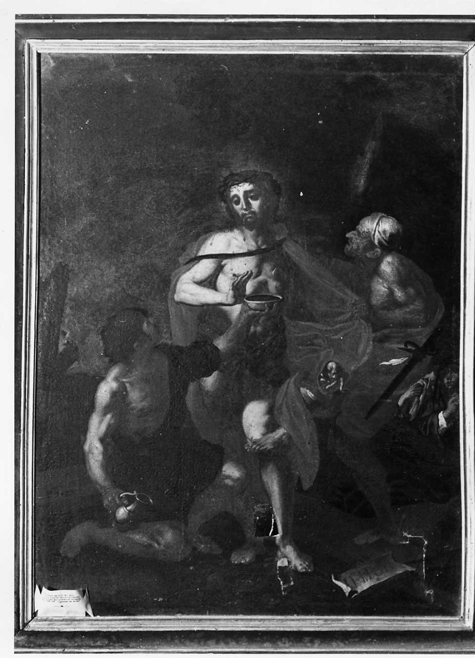 stazione X: Gesù spogliato e abbeverato di fiele (Via Crucis, elemento d'insieme) di Boccanera Giacinto (attribuito) (sec. XVIII)