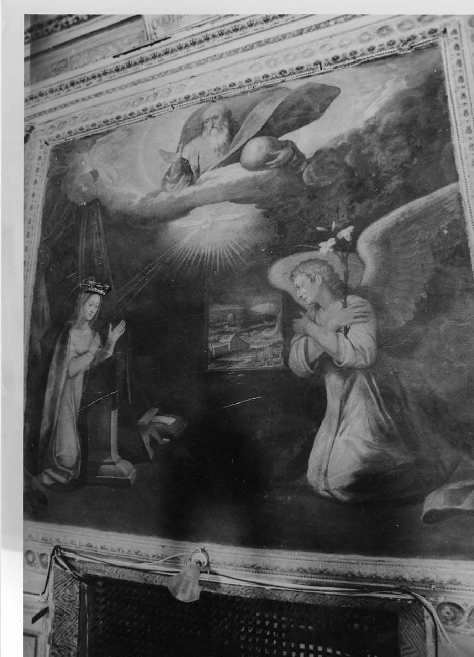 Annunciazione (dipinto, opera isolata) di Spacca Ascensidonio detto Fantino (attribuito) (fine sec. XVI)