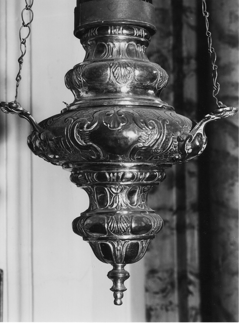 lampada pensile, coppia - bottega Italia centrale (sec. XVIII)