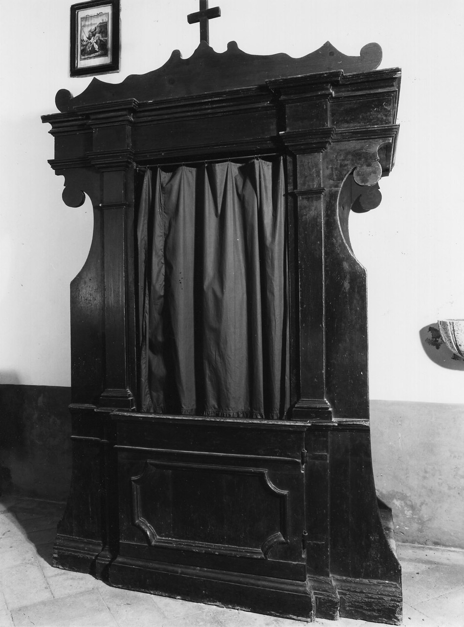 confessionale, opera isolata - bottega Italia centrale (sec. XVIII)