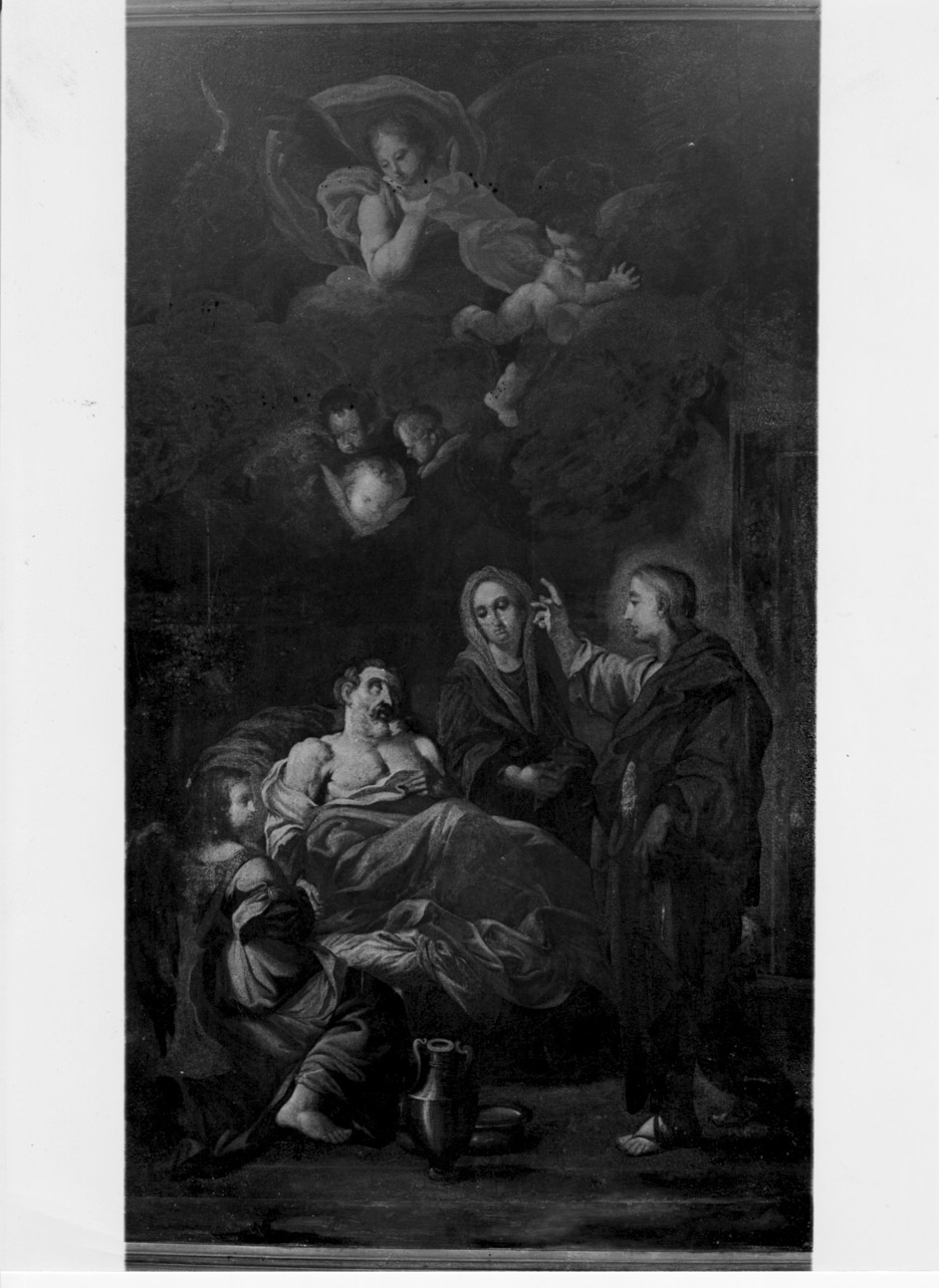 morte di San Giuseppe (dipinto, opera isolata) - ambito Italia centrale (fine/inizio secc. XVII/ XVIII)