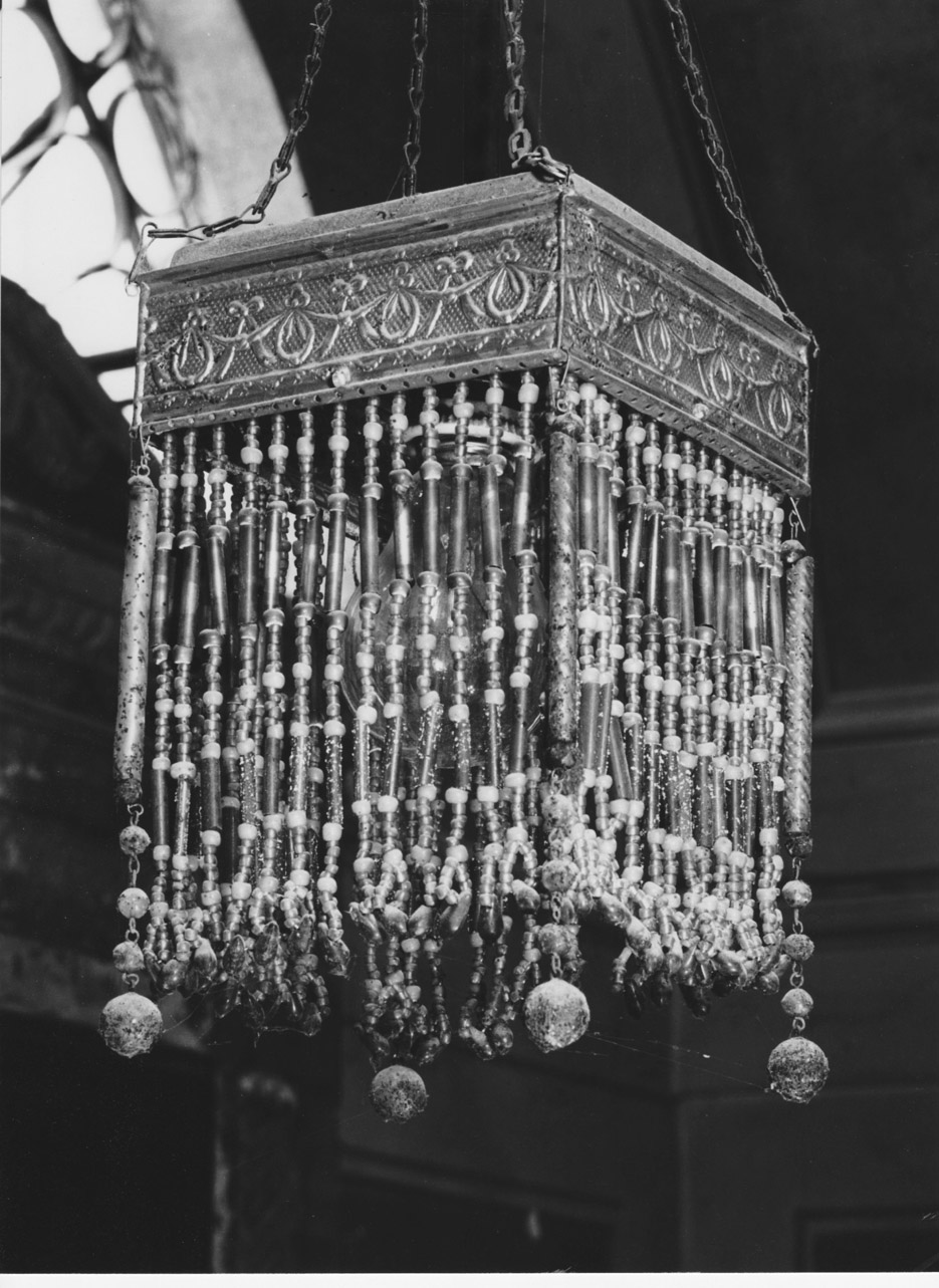 lampada pensile, coppia - produzione Italia settentrionale (prima metà sec. XX)