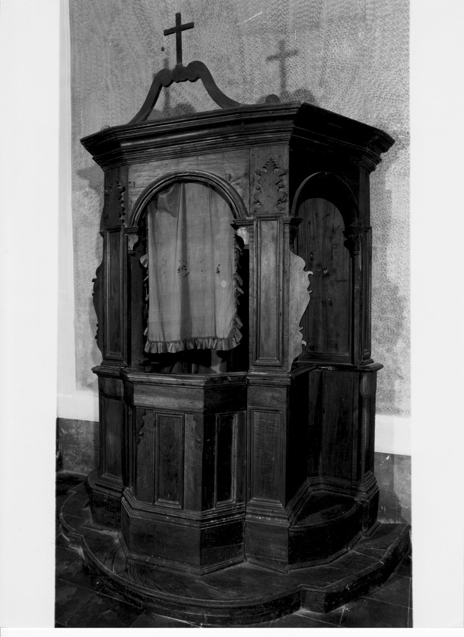 confessionale, opera isolata - bottega Italia centrale (sec. XVIII)