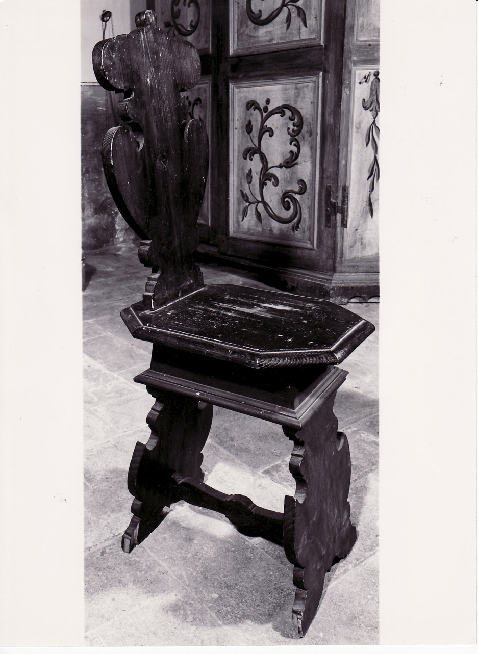sedia, opera isolata - bottega Italia centrale (sec. XVII)