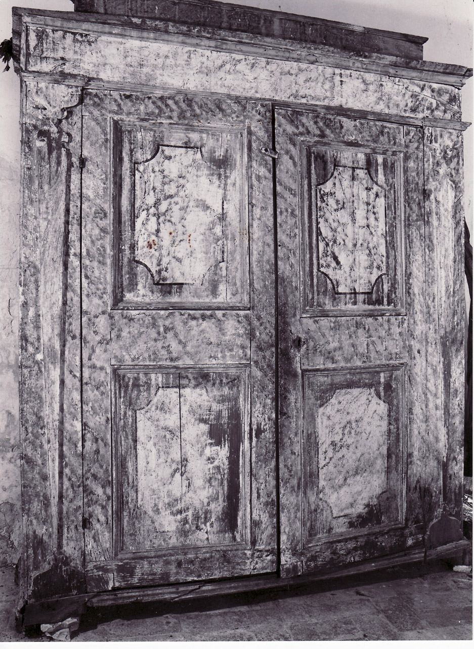 armadio, opera isolata - bottega Italia centrale (sec. XVII)