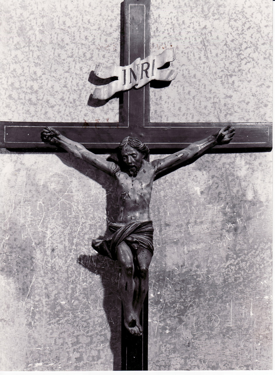 Cristo crocifisso (crocifisso, opera isolata) - bottega Italia centrale (sec. XVIII)