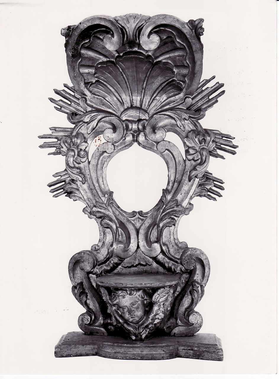 tronetto per esposizione eucaristica - a edicola, opera isolata - bottega Italia centrale (prima metà sec. XVIII)