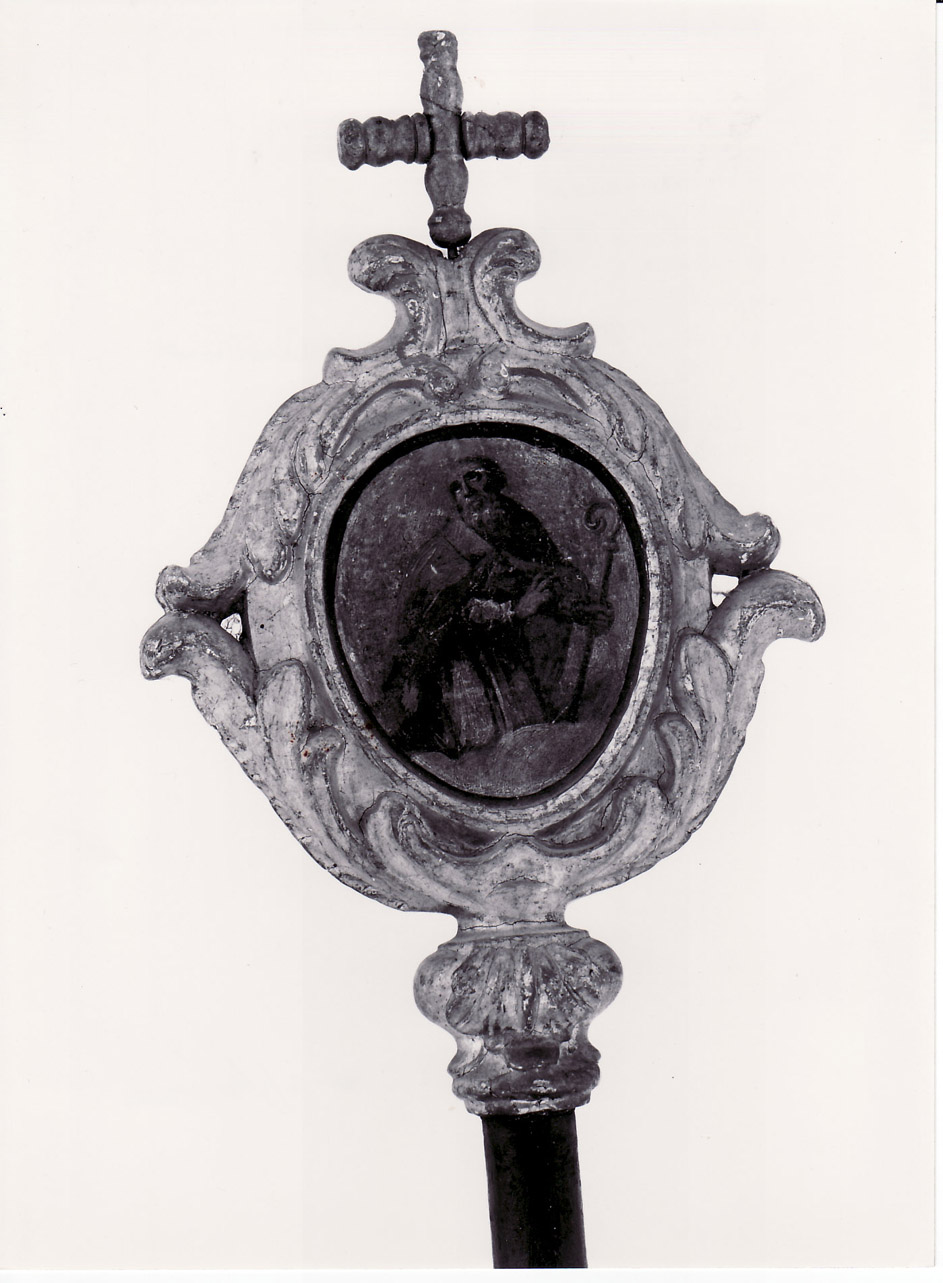 Sant'Antonio Abate (emblema di confraternita, pendant) - bottega Italia centrale (sec. XVIII)