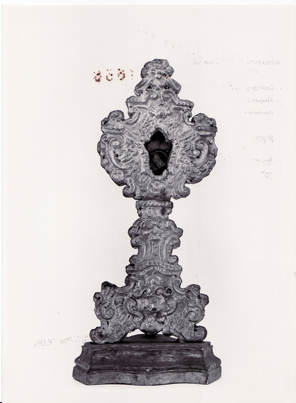 reliquiario - a ostensorio, opera isolata - bottega Italia centrale (sec. XVIII)