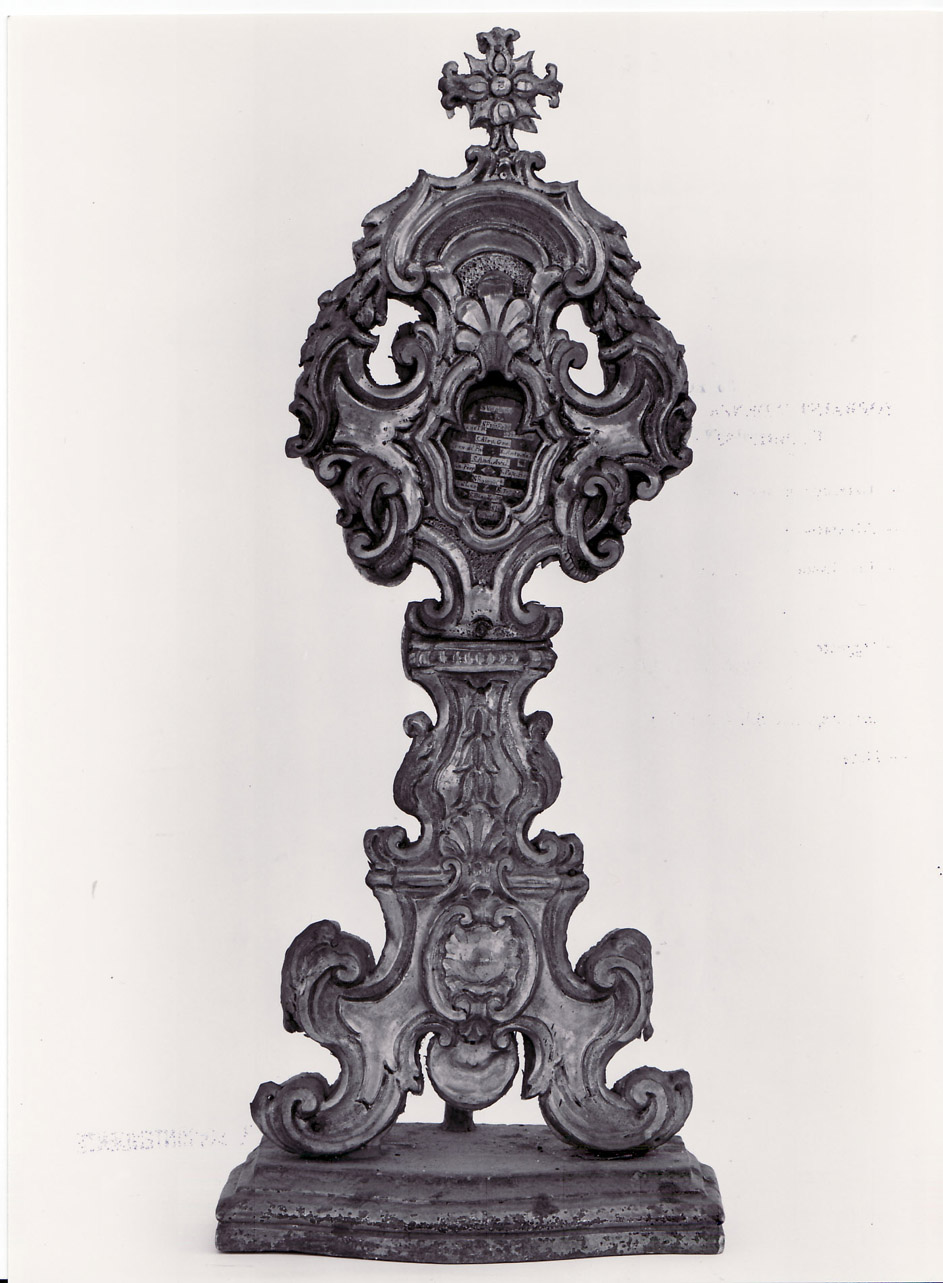 reliquiario - a ostensorio, coppia - bottega Italia centrale (prima metà sec. XVIII)