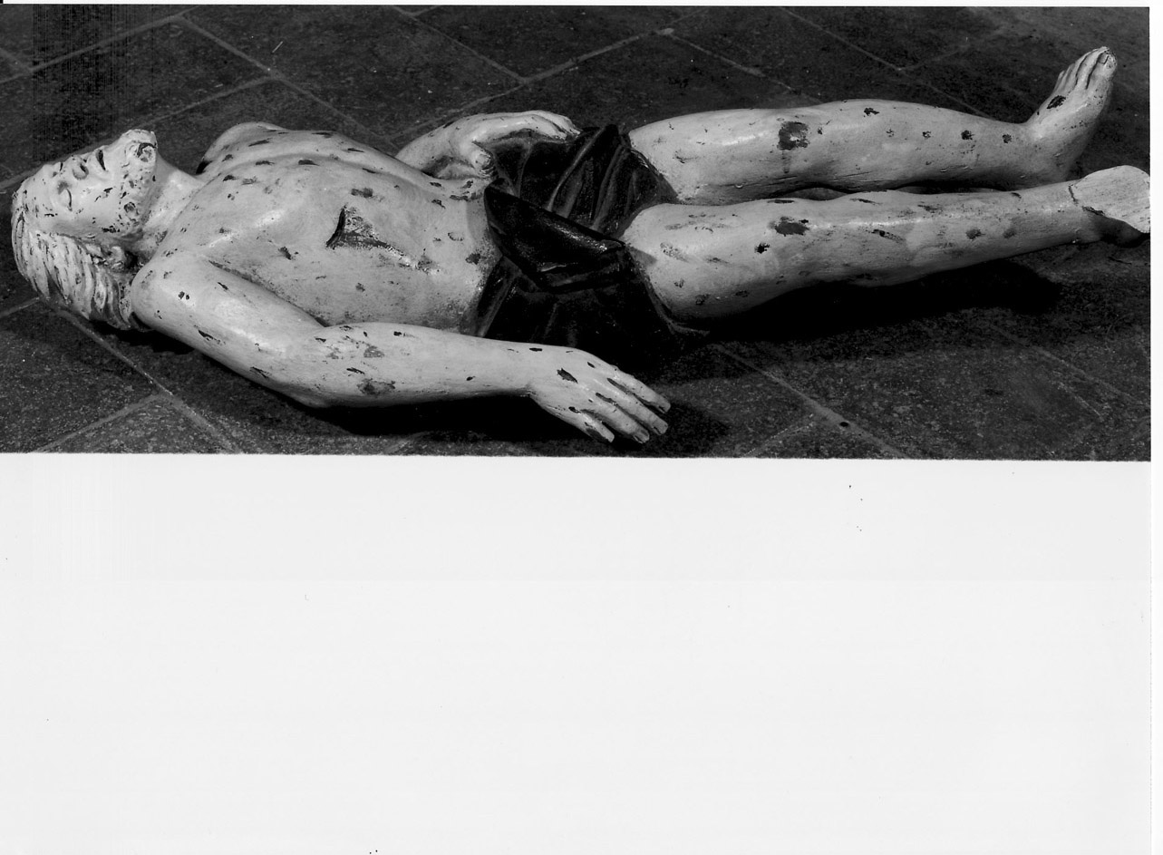 Cristo morto (statua, opera isolata) - bottega Italia centrale (fine sec. XVII)