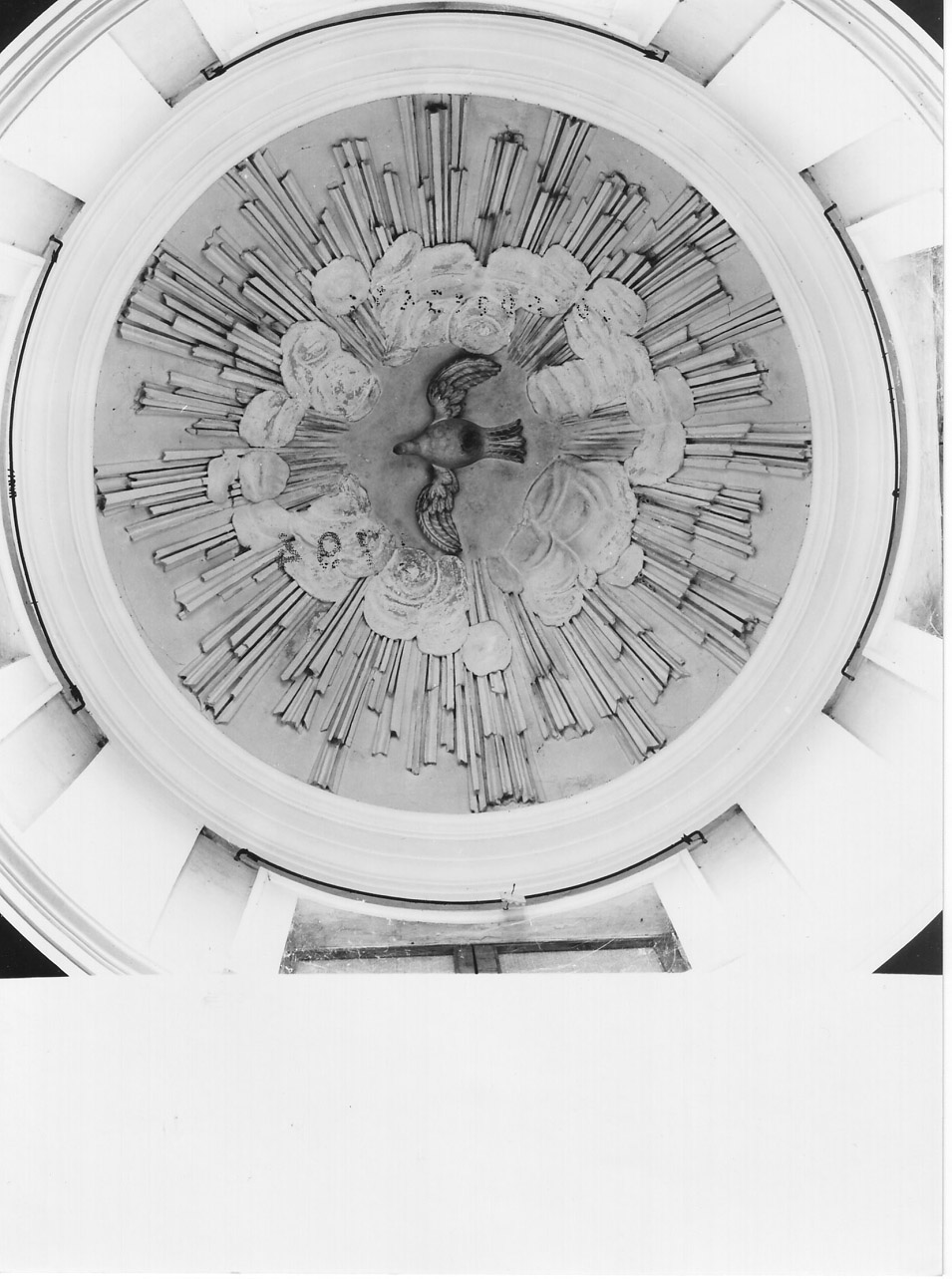 colomba dello Spirito Santo (decorazione plastica, opera isolata) - bottega Italia centrale (fine sec. XVIII)