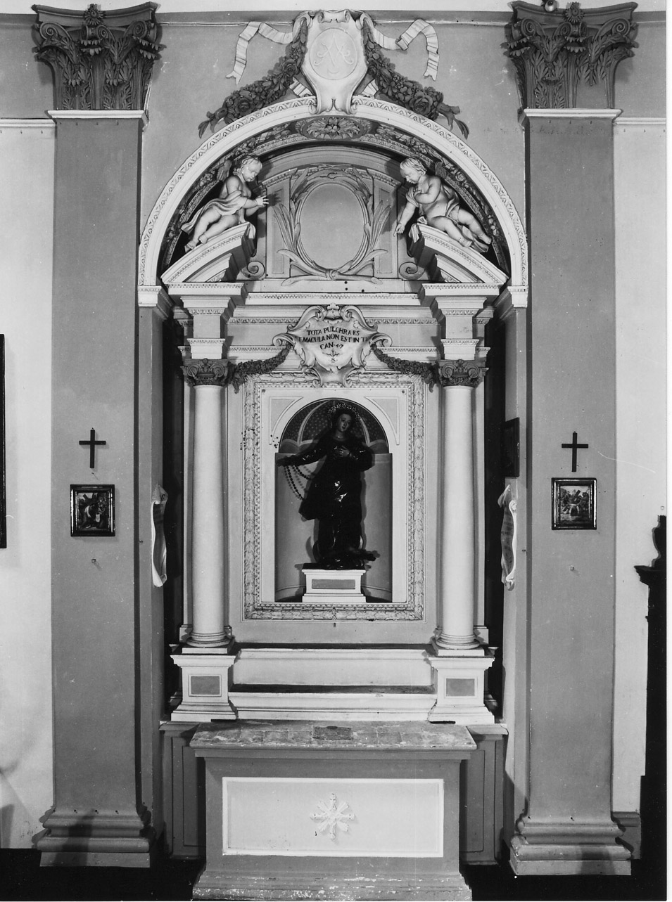 mostra d'altare, opera isolata - bottega Italia centrale (ultimo quarto sec. XVII)