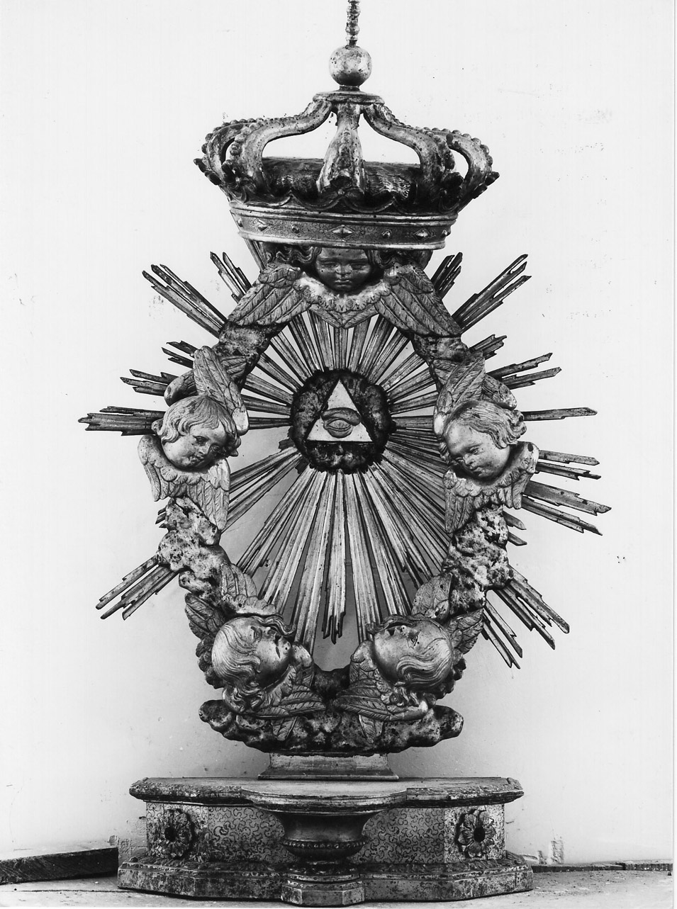 tronetto per esposizione eucaristica, opera isolata - bottega Italia centrale (sec. XVIII)