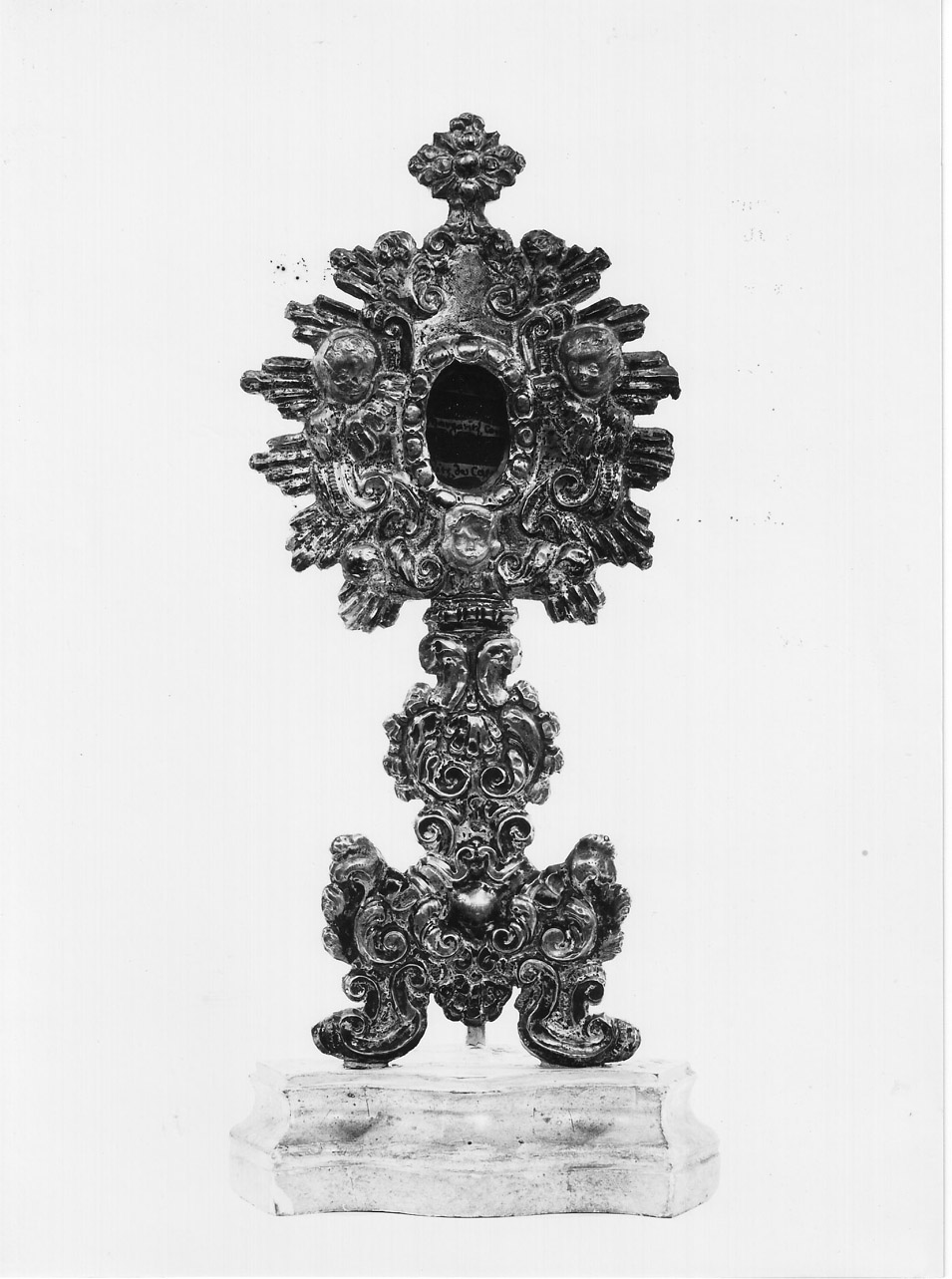 reliquiario - a ostensorio, serie - bottega Italia centrale (sec. XVIII)