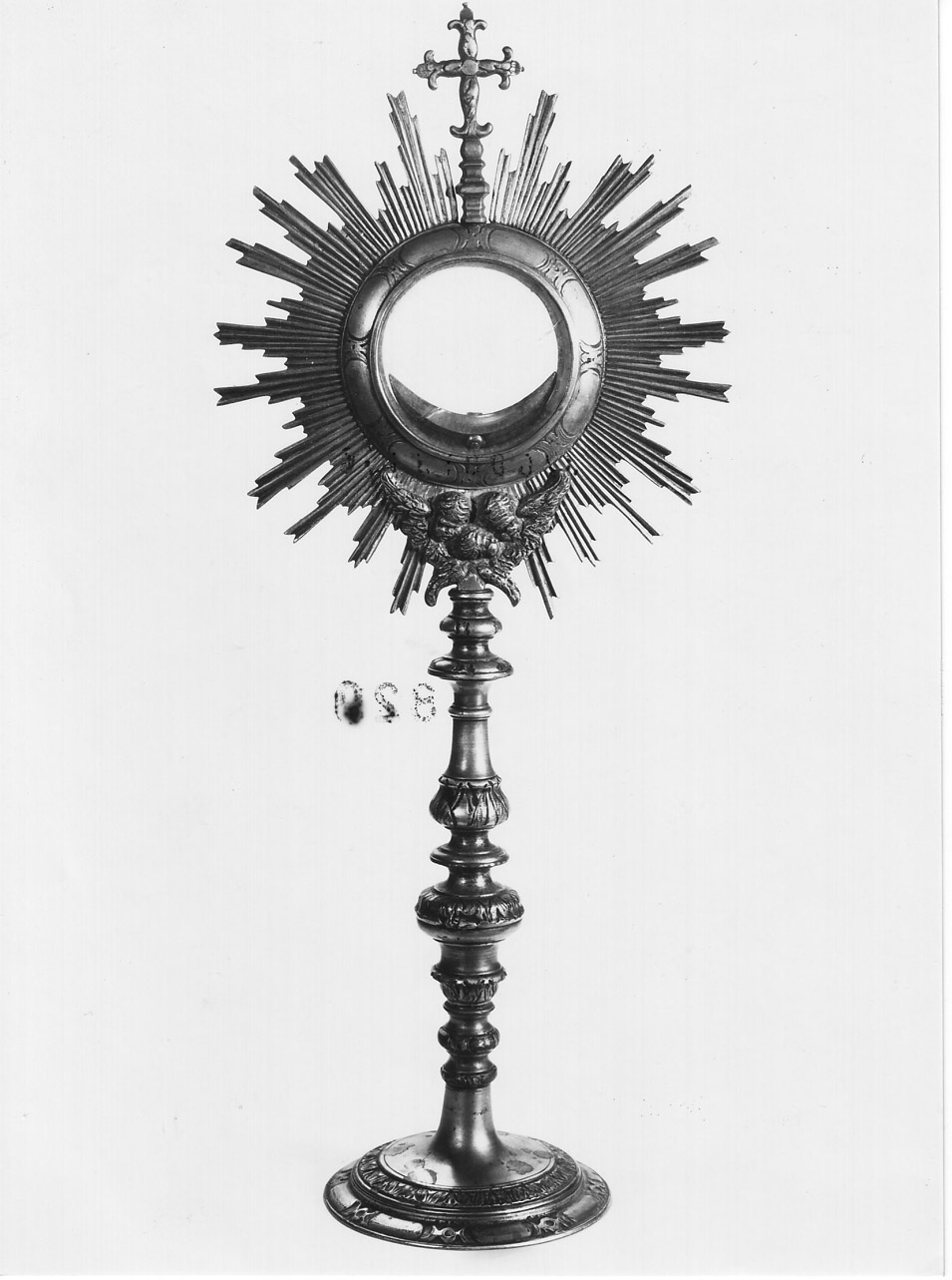 ostensorio - a raggiera, opera isolata - bottega Italia centrale (fine/inizio secc. XVIII/ XIX)