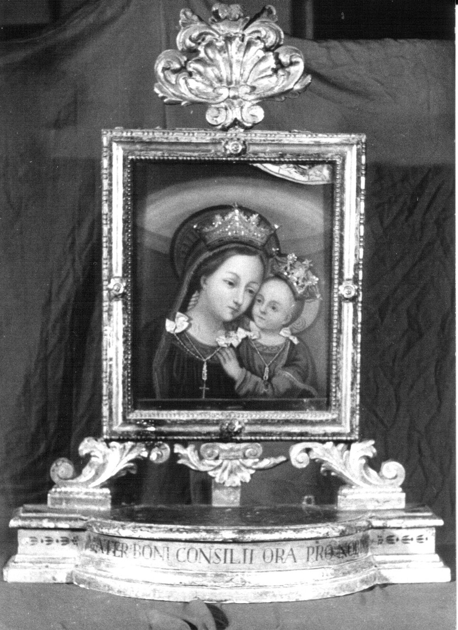 Madonna del Buon Consiglio, Madonna con Bambino (quadro d'altare, elemento d'insieme) - bottega Italia centrale (sec. XVIII)