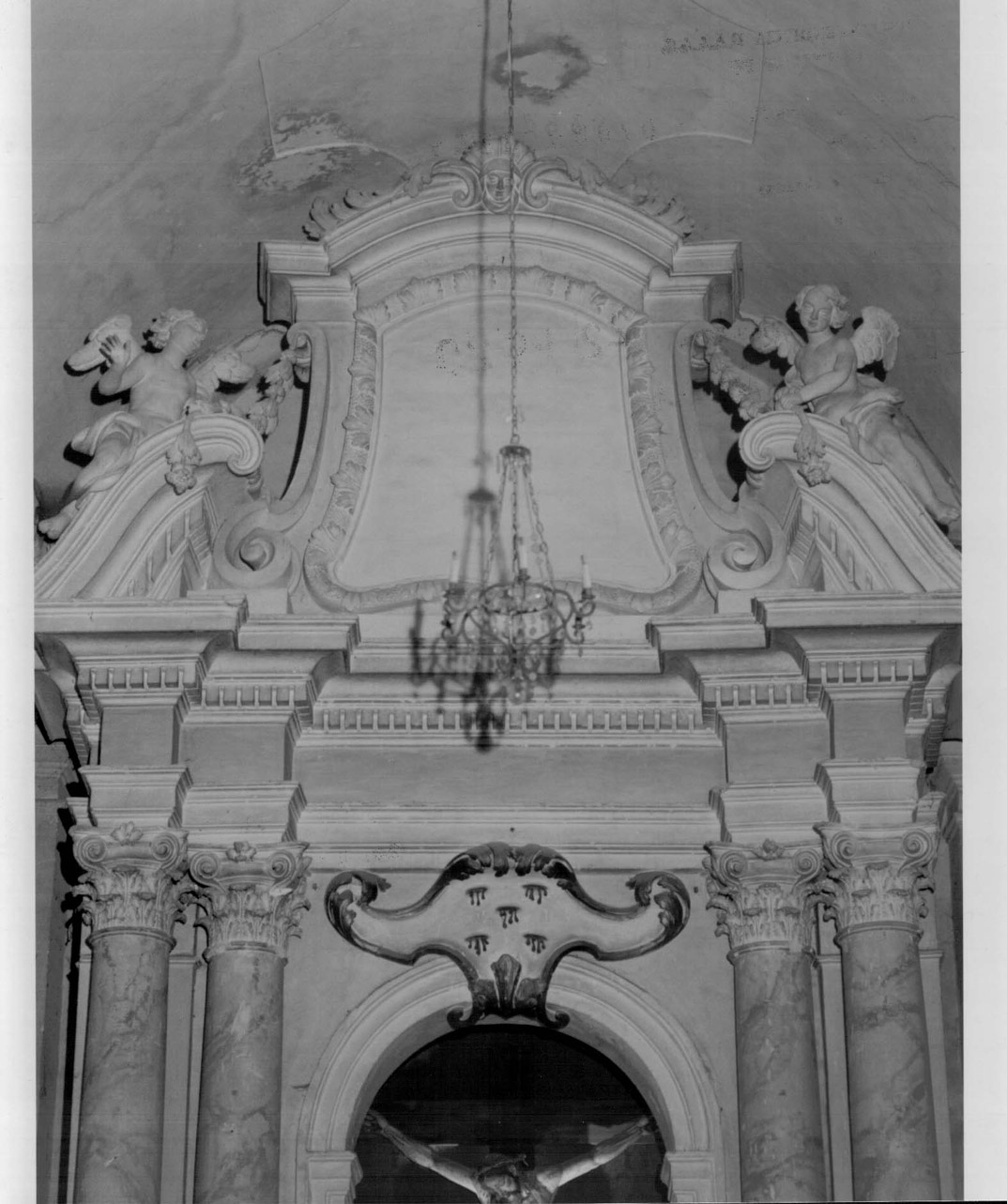 mostra d'altare, elemento d'insieme - bottega Italia centrale (sec. XVII)