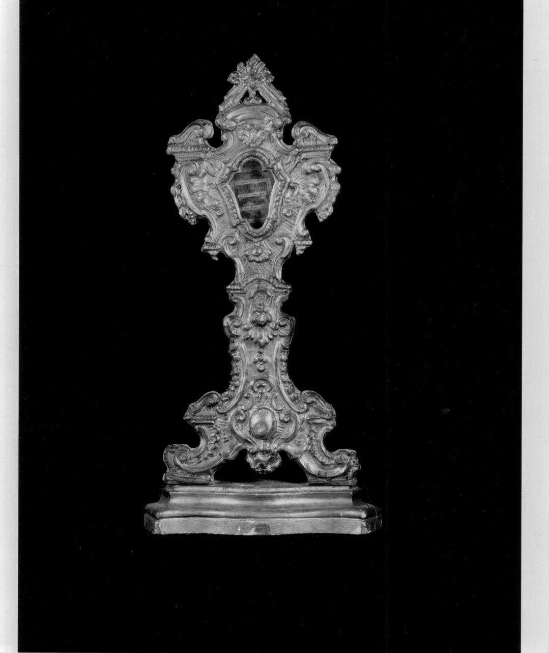 reliquiario - a ostensorio, elemento d'insieme - bottega Italia centrale (prima metà sec. XVIII)