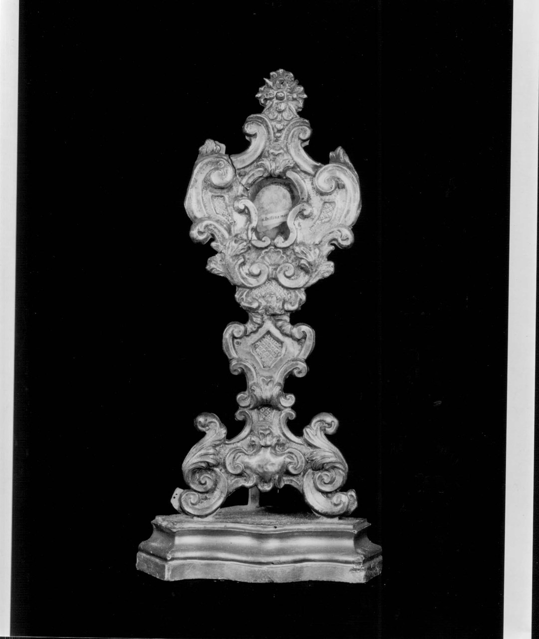 reliquiario - a ostensorio, elemento d'insieme - bottega Italia centrale (prima metà sec. XVIII)