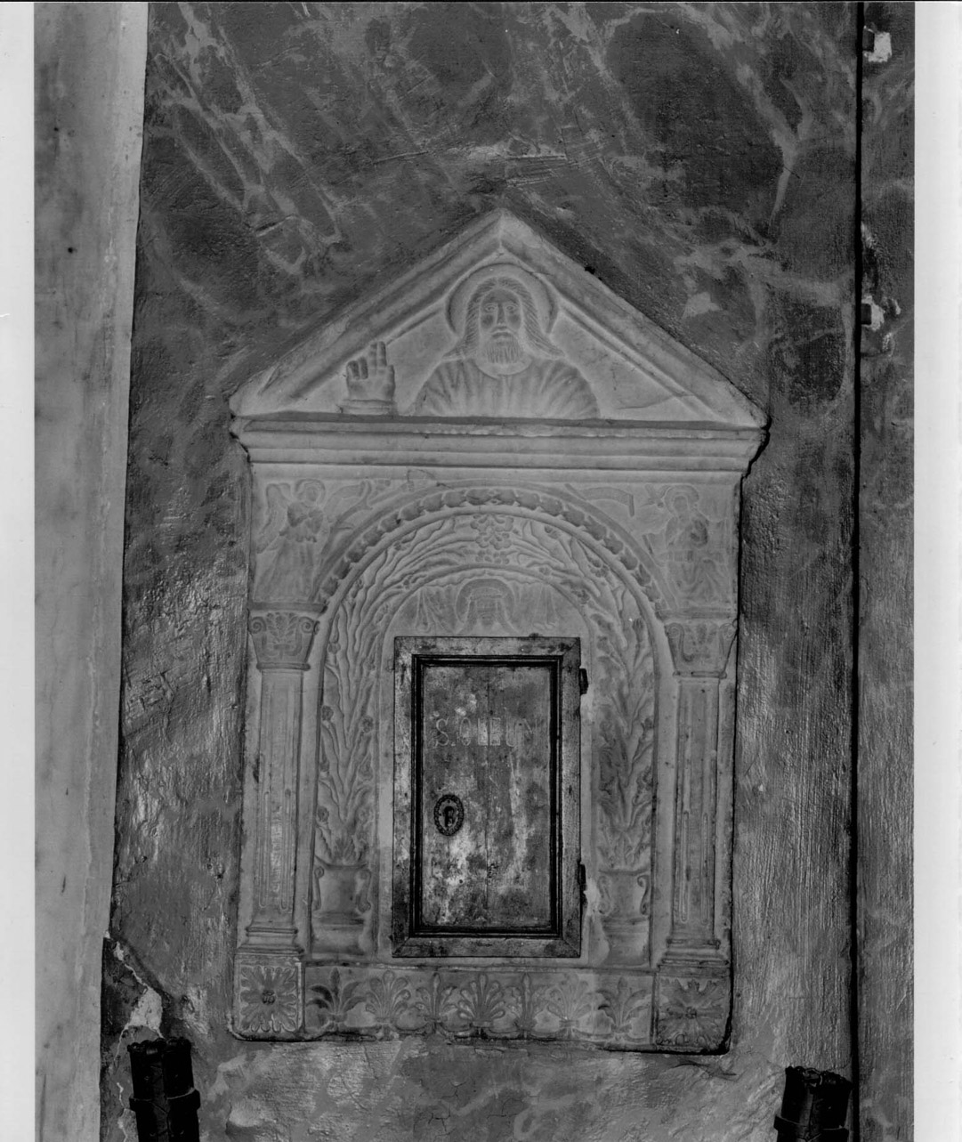 Annunciazione (tabernacolo murale, opera isolata) - bottega Italia centrale (sec. XV)