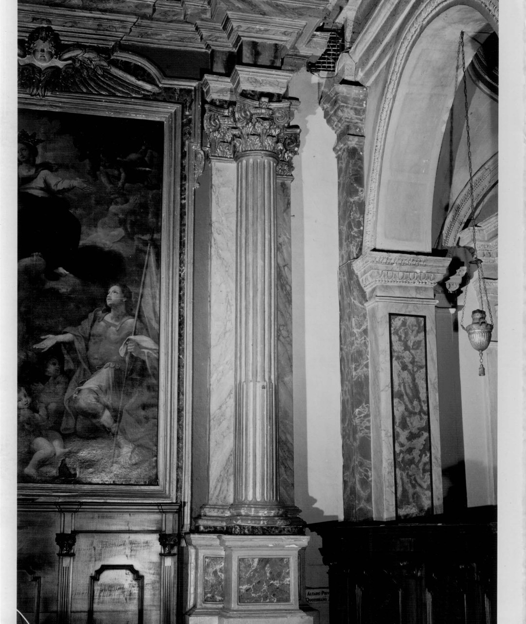 colonna, coppia - bottega Italia centrale (ultimo quarto sec. XVII)