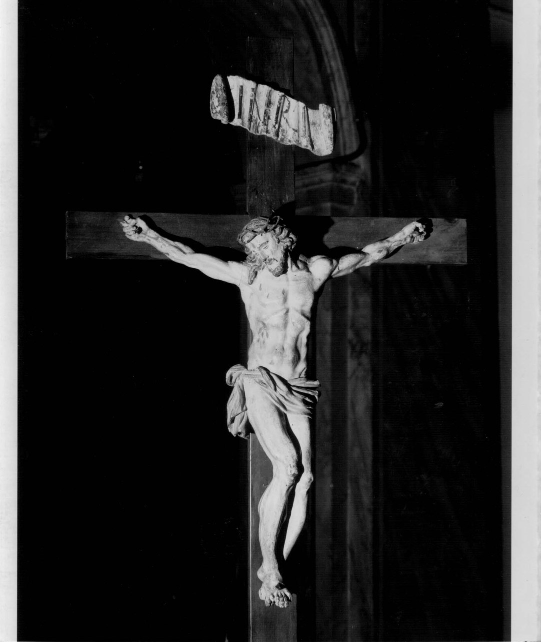 Cristo crocifisso (crocifisso, opera isolata) - bottega Italia centrale (seconda metà sec. XVII)