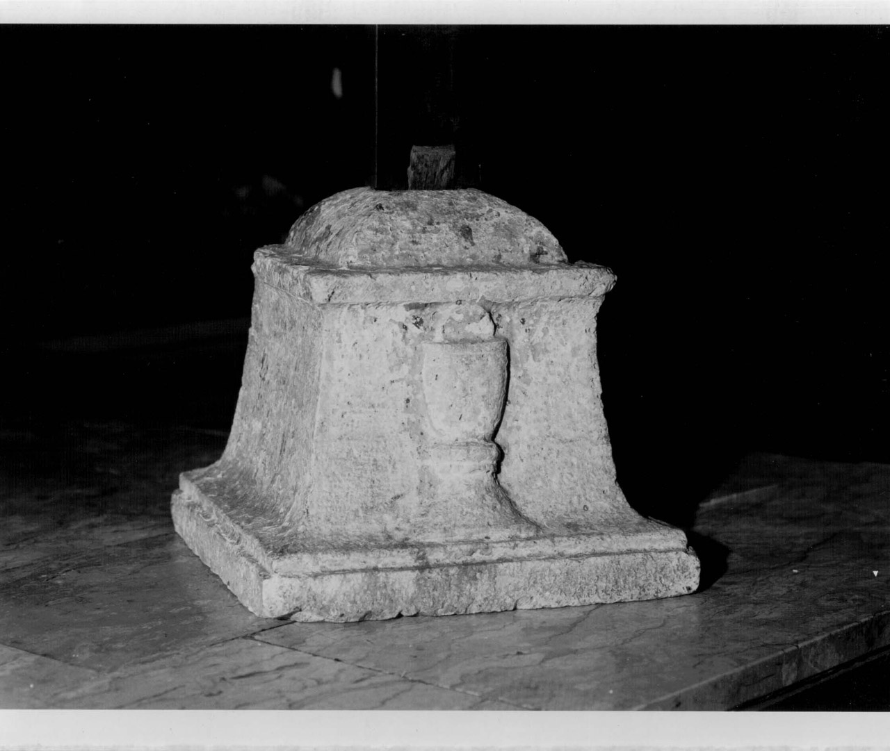 calice eucaristico (basamento, opera isolata) - bottega Italia centrale (seconda metà sec. XVII)