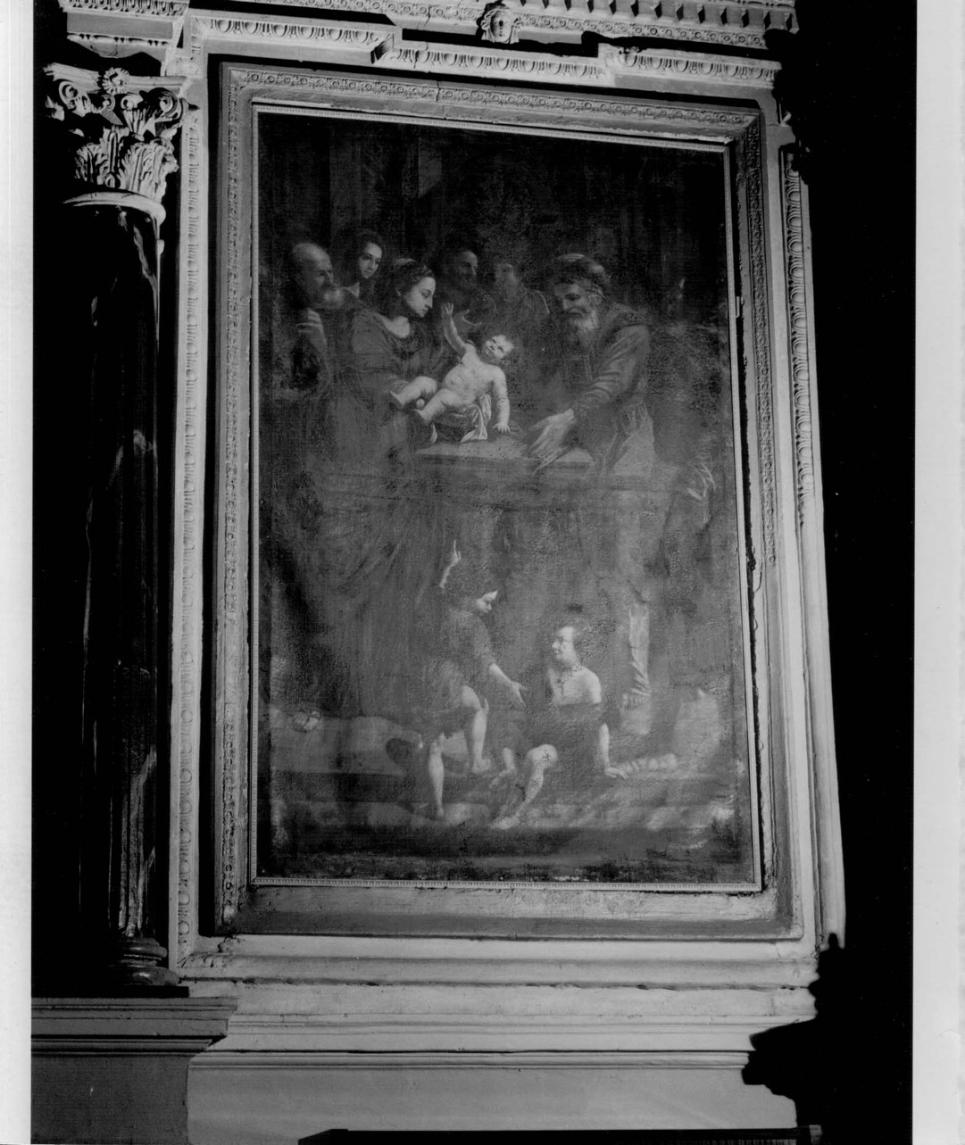 circoncisione di Gesù Bambino (pala d'altare, complesso decorativo) di Calisti Calisto (metà sec. XVII)