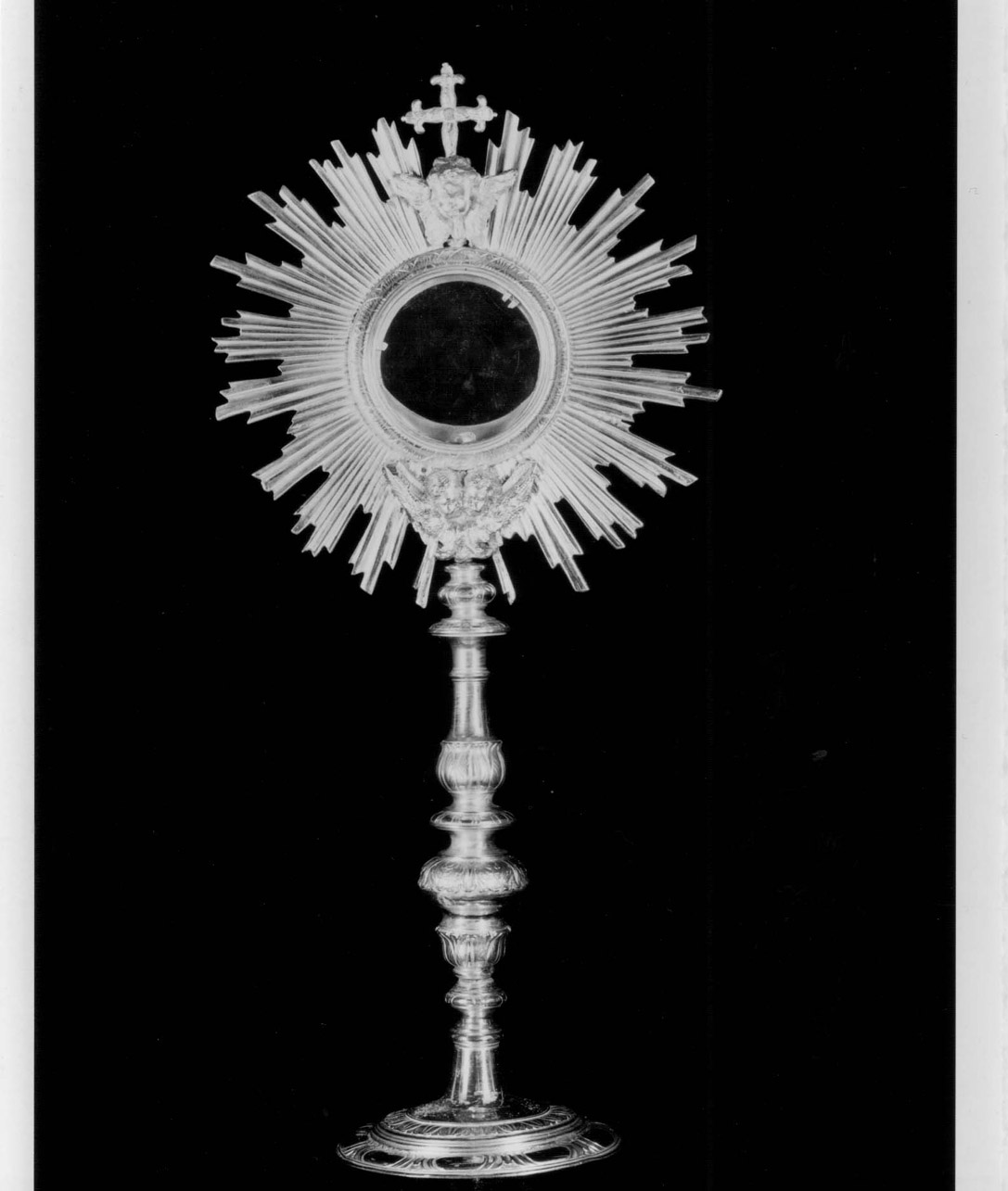 ostensorio - a raggiera, opera isolata - bottega Italia centrale (prima metà sec. XVIII)