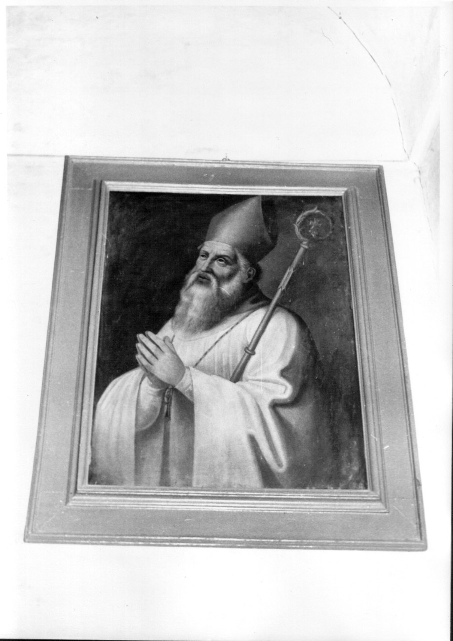 monaco vescovo (dipinto, opera isolata) - ambito Italia centrale (prima metà sec. XIX)