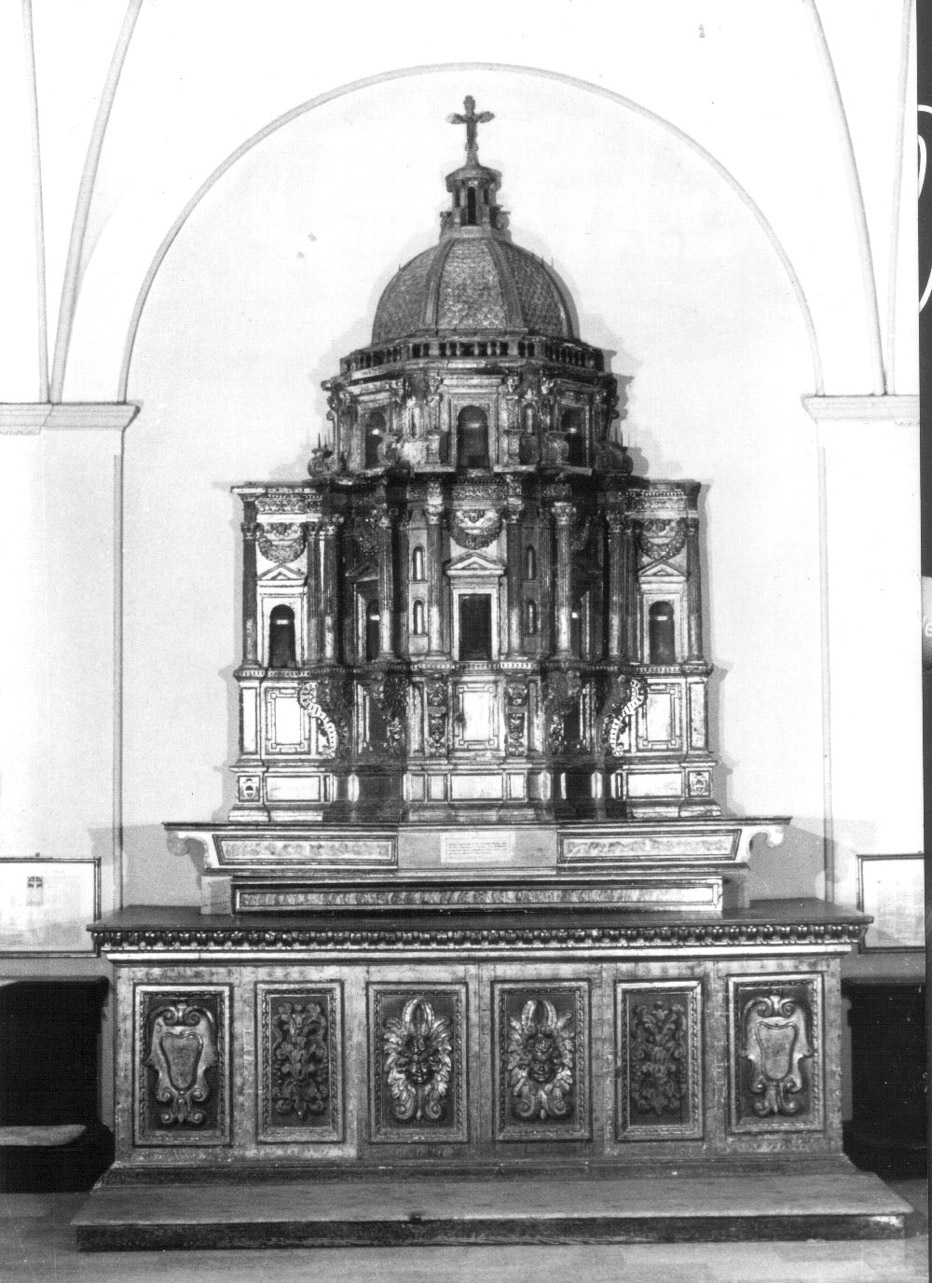 tabernacolo - a tempietto, elemento d'insieme - bottega Italia centrale (seconda metà sec. XVIII)