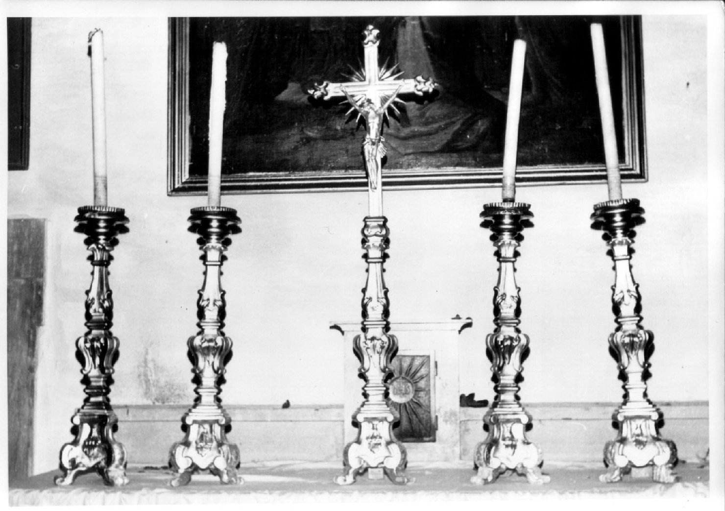 Cristo crocifisso (croce d'altare, opera isolata) - bottega Italia centrale (seconda metà sec. XVIII)