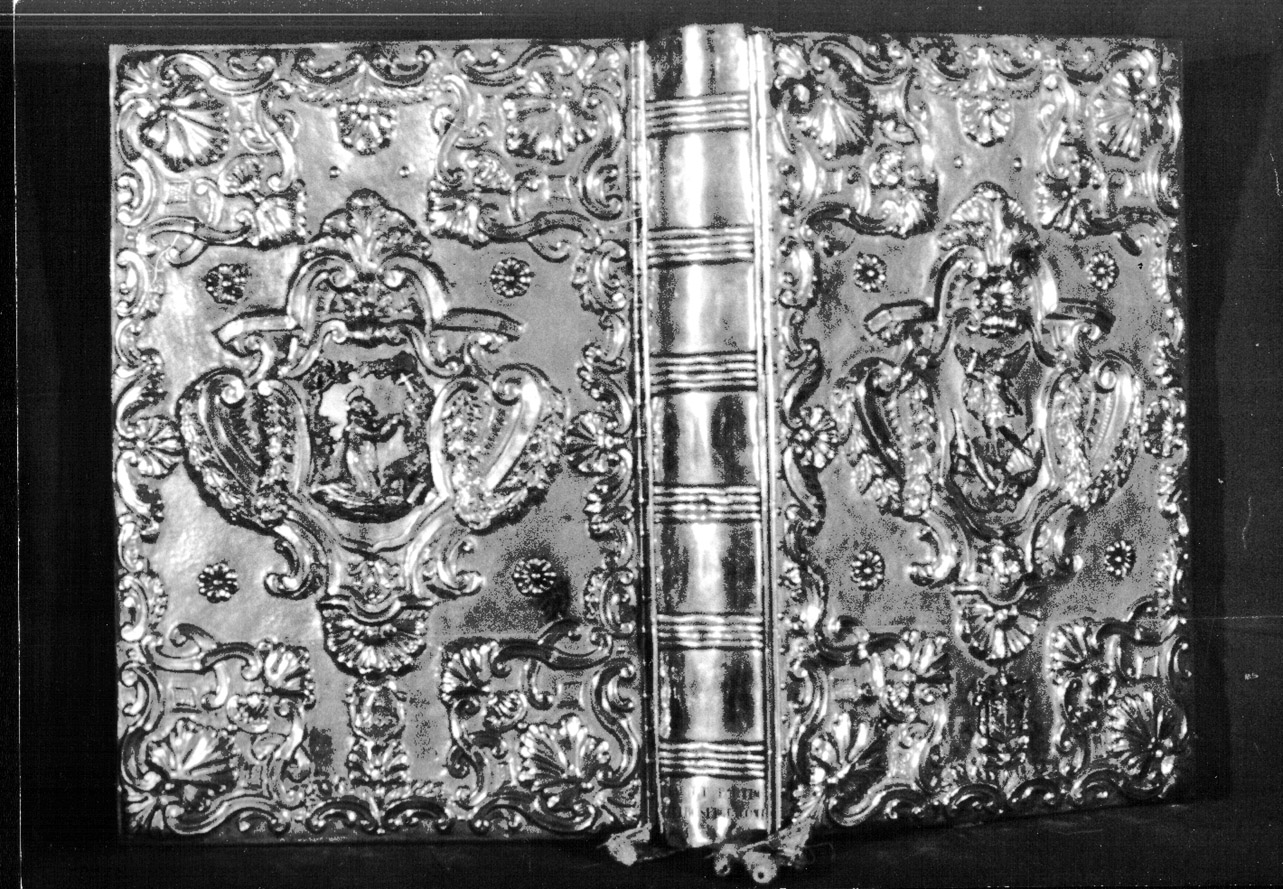 coperta di libro liturgico, opera isolata - bottega Italia centrale (sec. XIX)